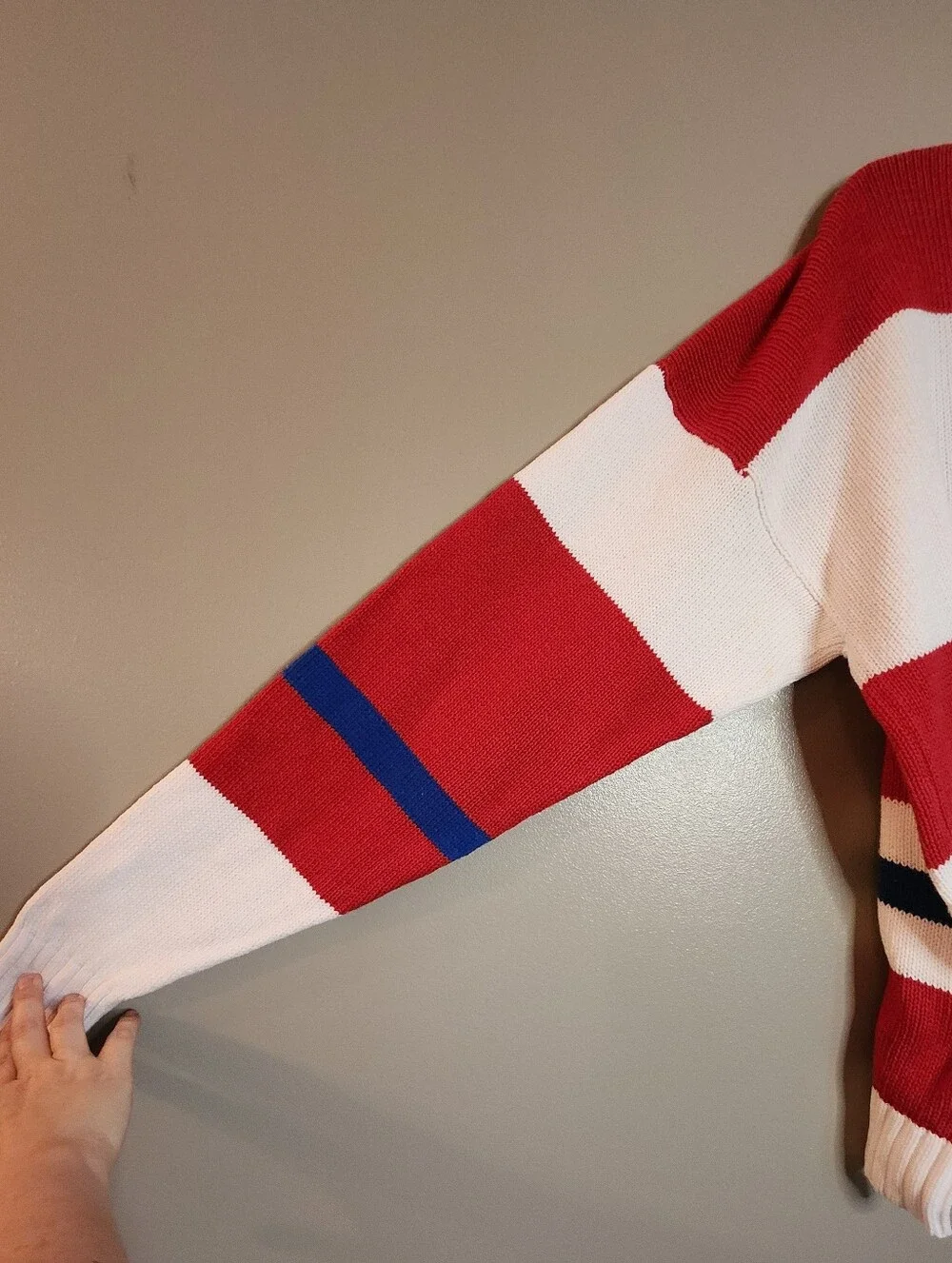 Vintage Izod Lacoste Striped Crewneck Sweater Size Medium